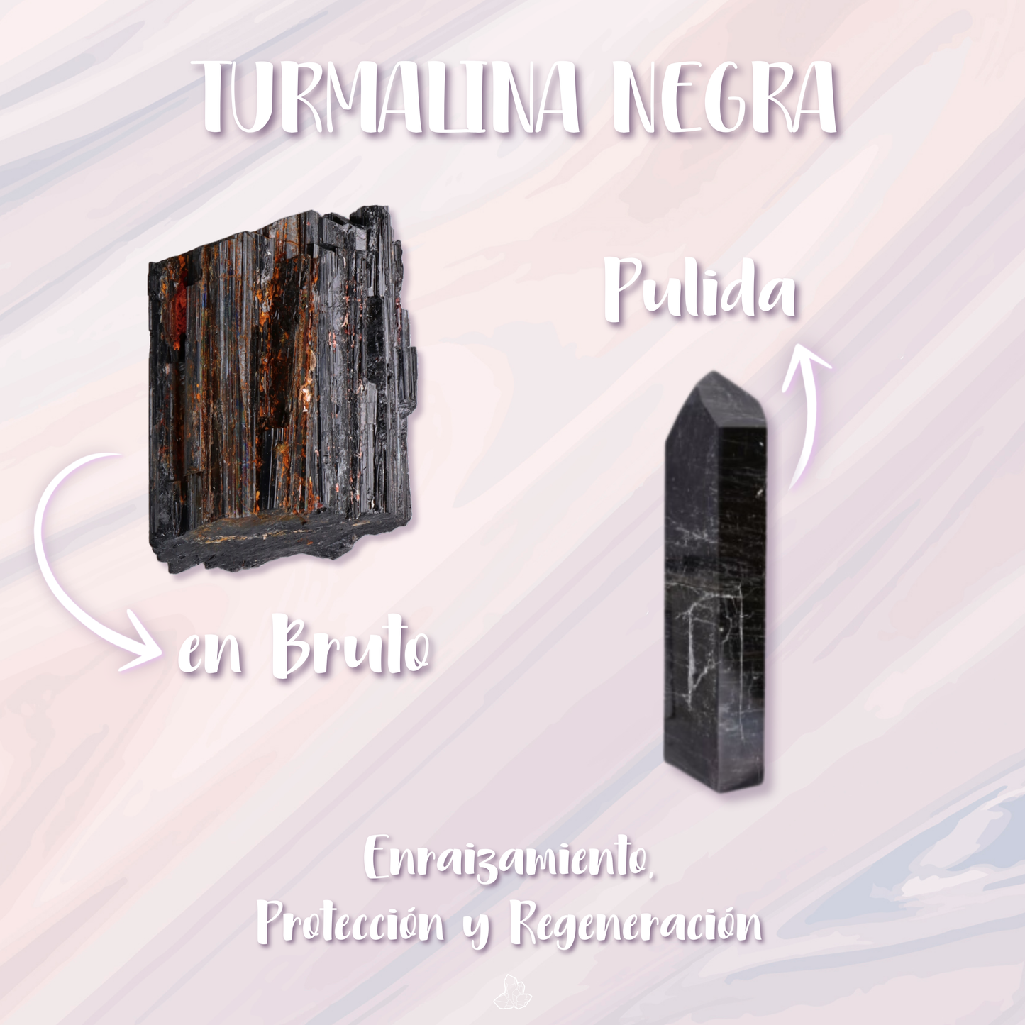 Pendel - Svart Turmalin