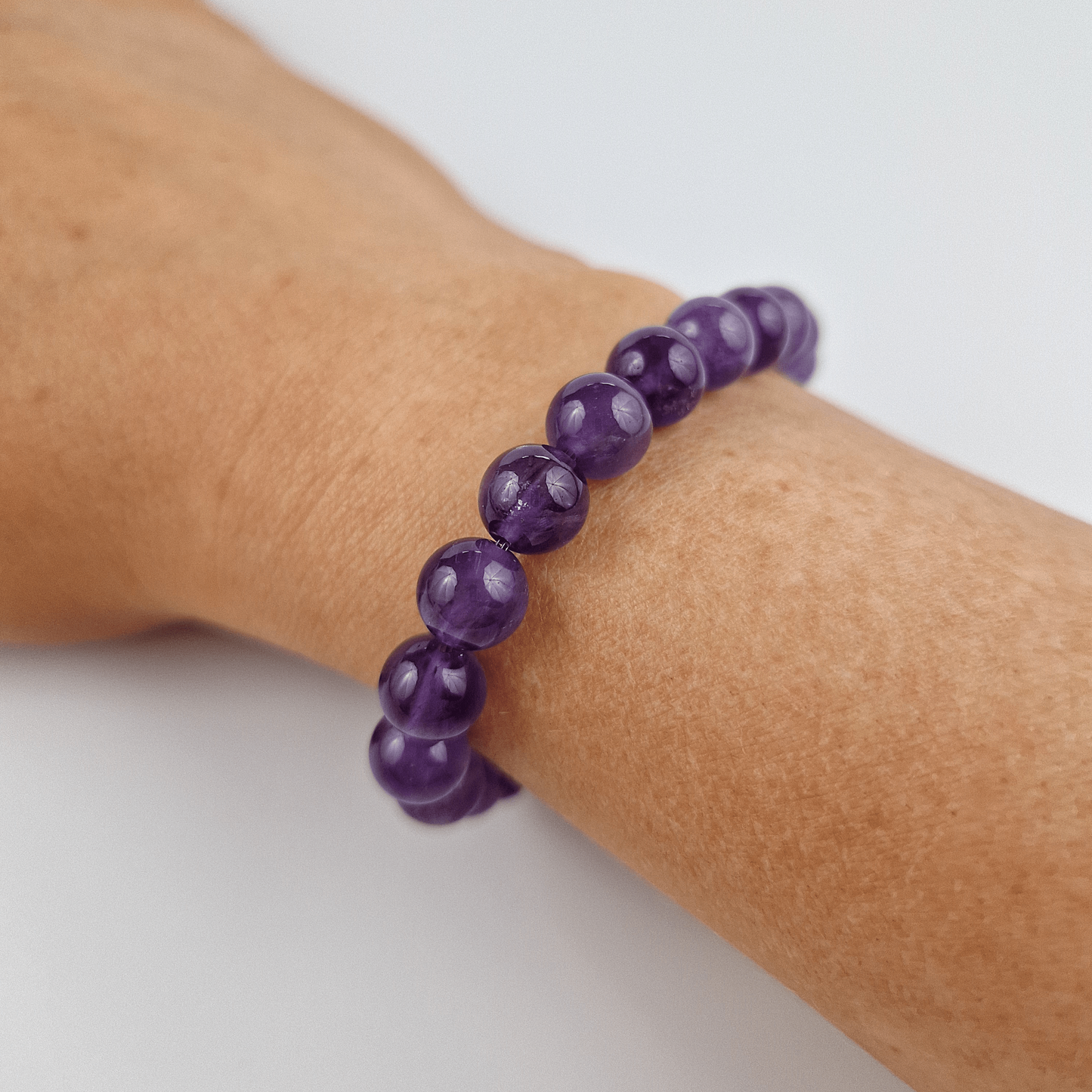Ametist Djup Lila Armband