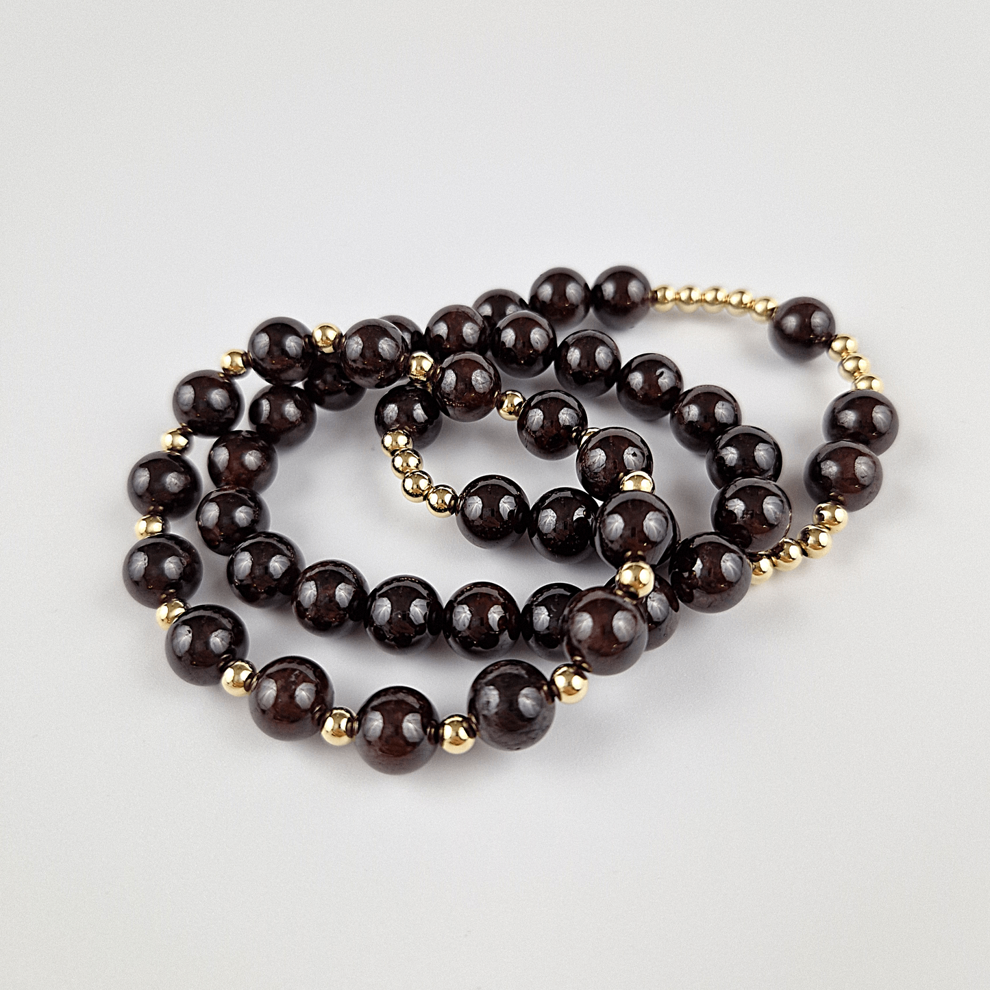 Röd Granat Armband