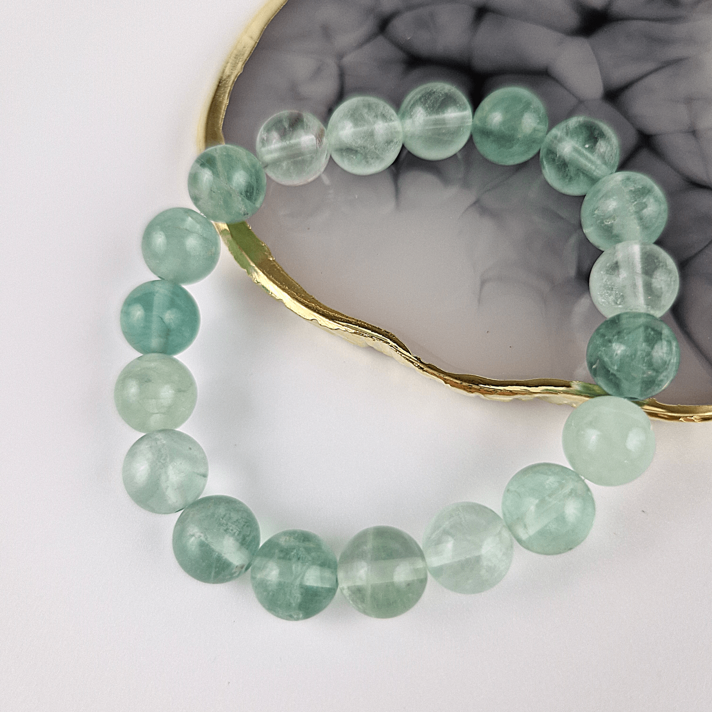 Grön Fluorit Armband