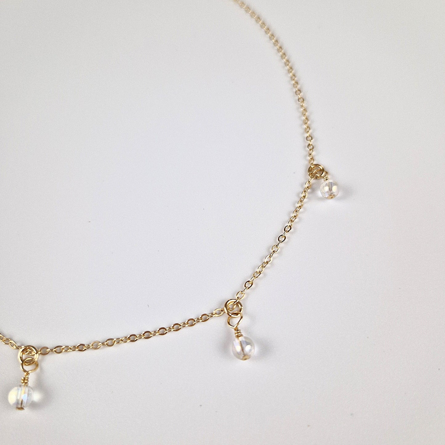 Halsband Boho Hängande Kristall Angel Aura