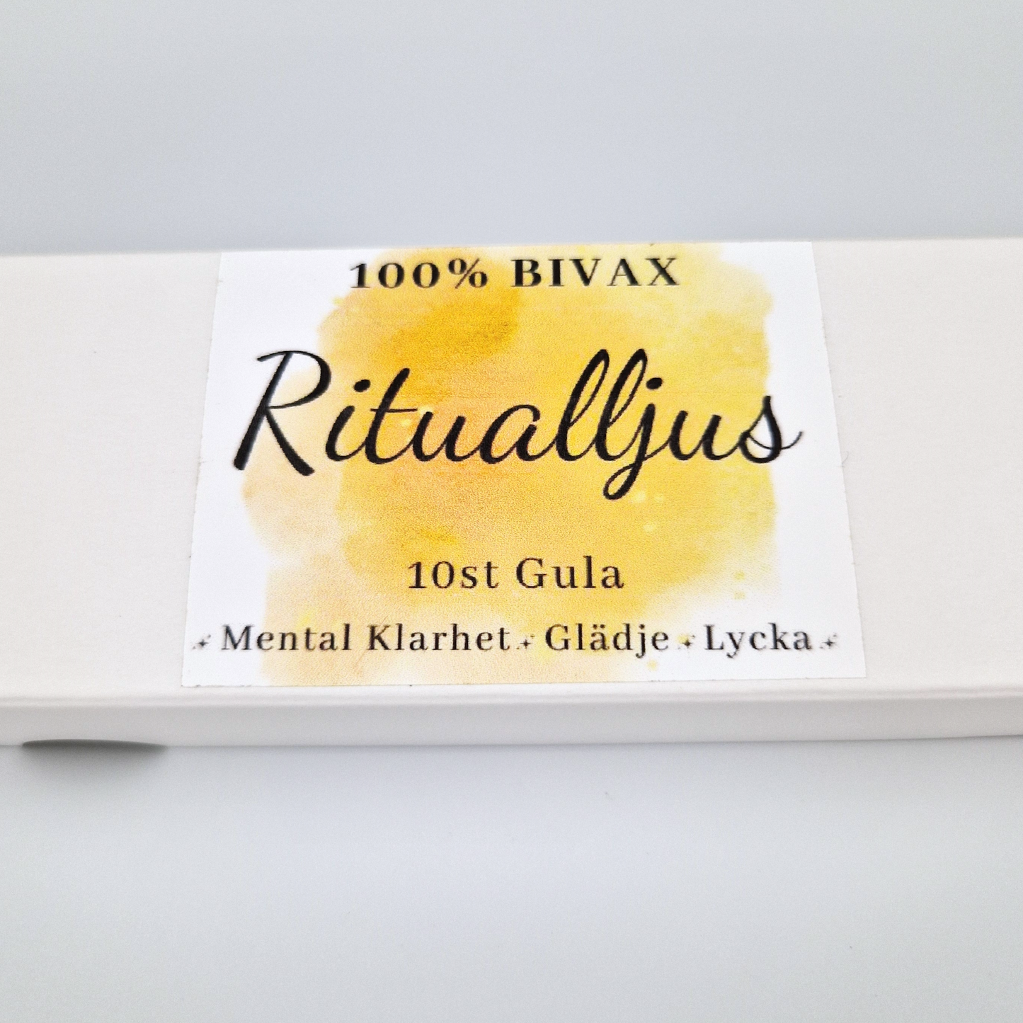 Ritualljus Gula 10-pack