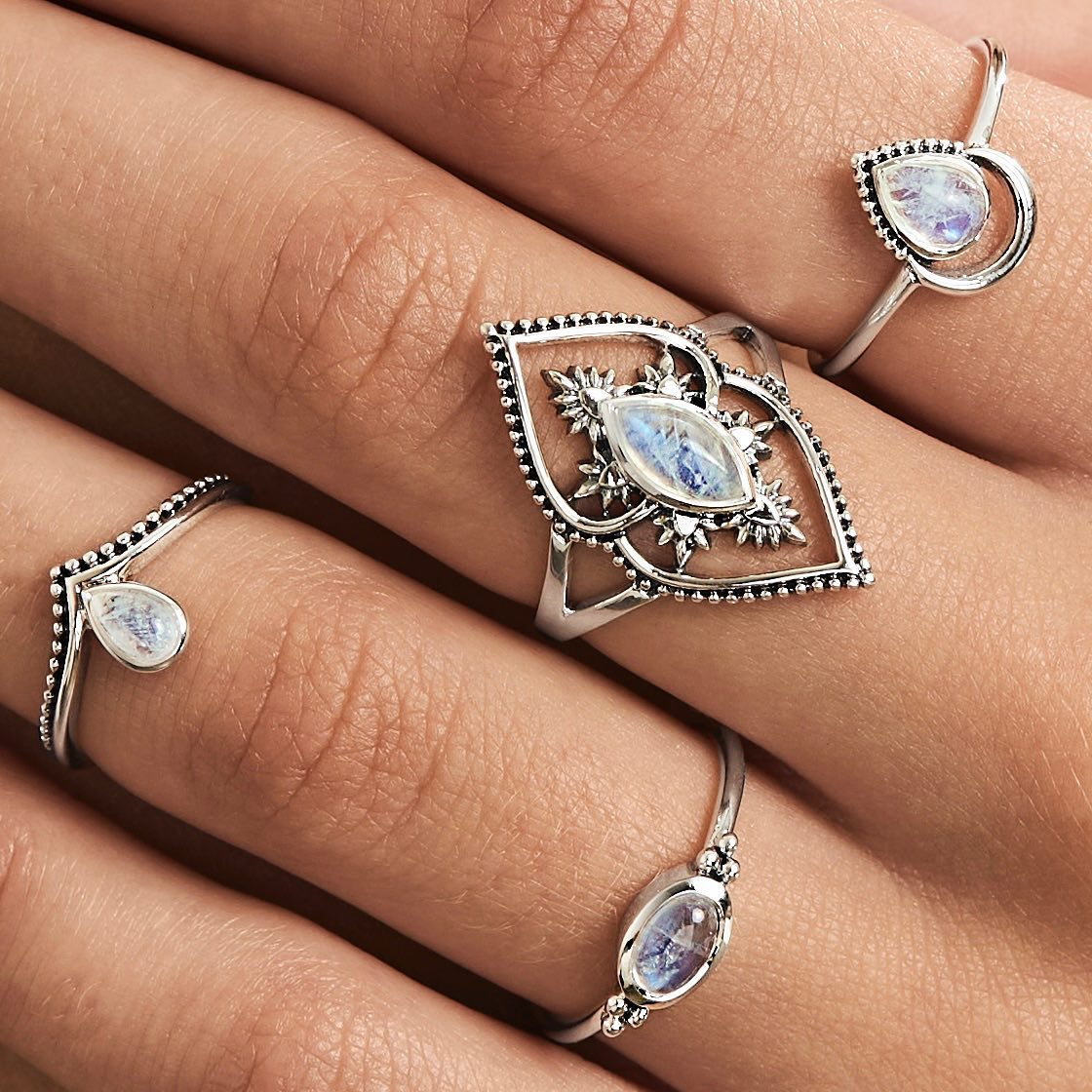 Visionären Månsten Ring