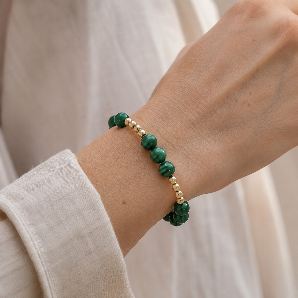 Malakit Satellit Armband