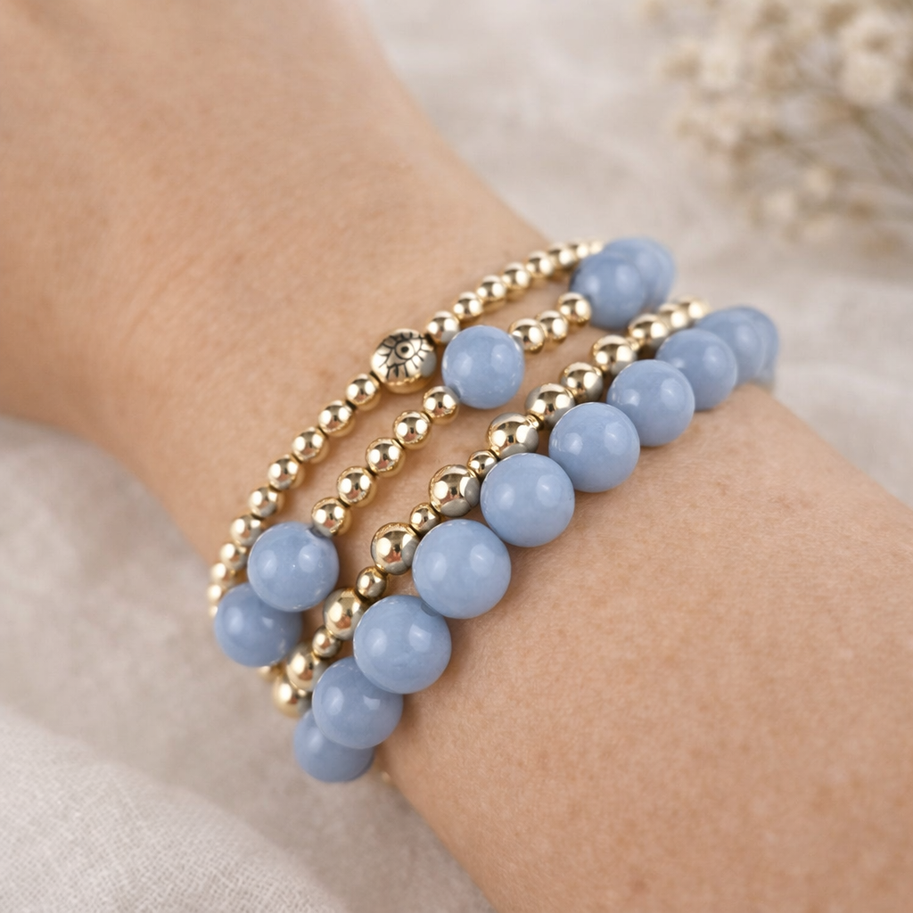 Angelit Armband
