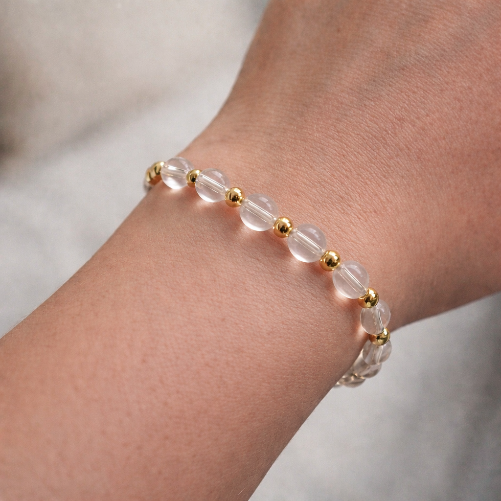 Bergkristall Satellit Armband