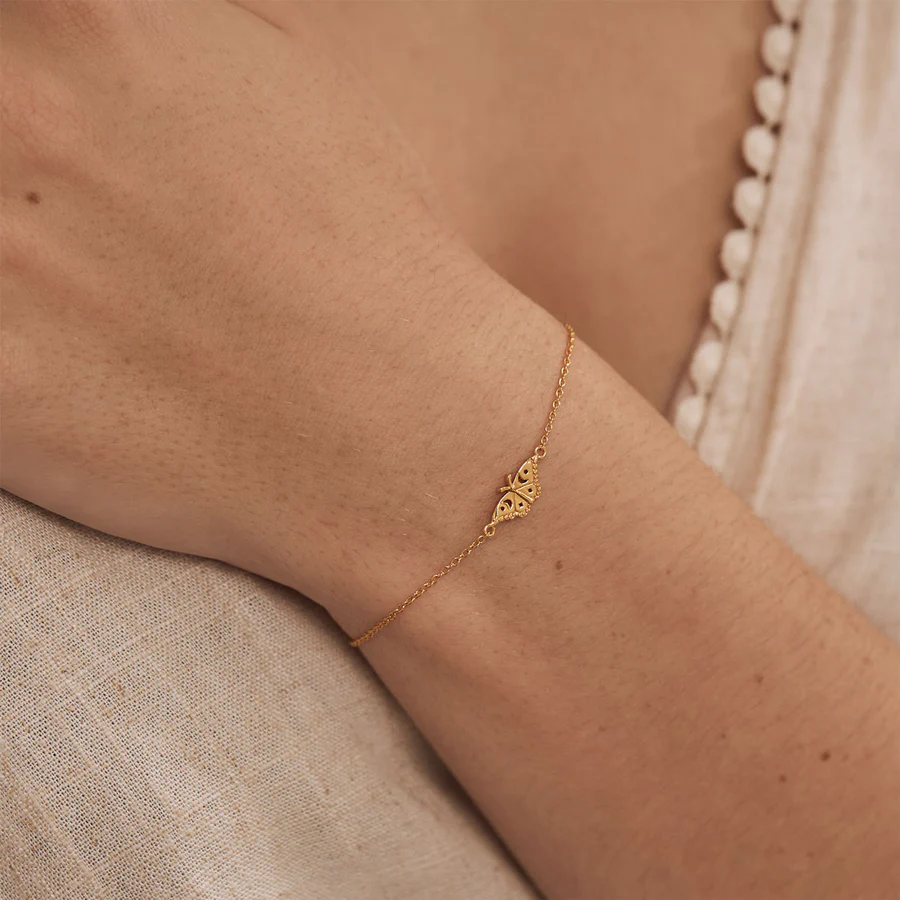 Himmelsk Nattfjäril Armband Guld
