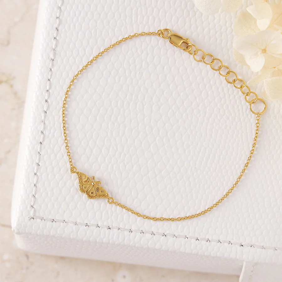 Himmelsk Nattfjäril Armband Guld