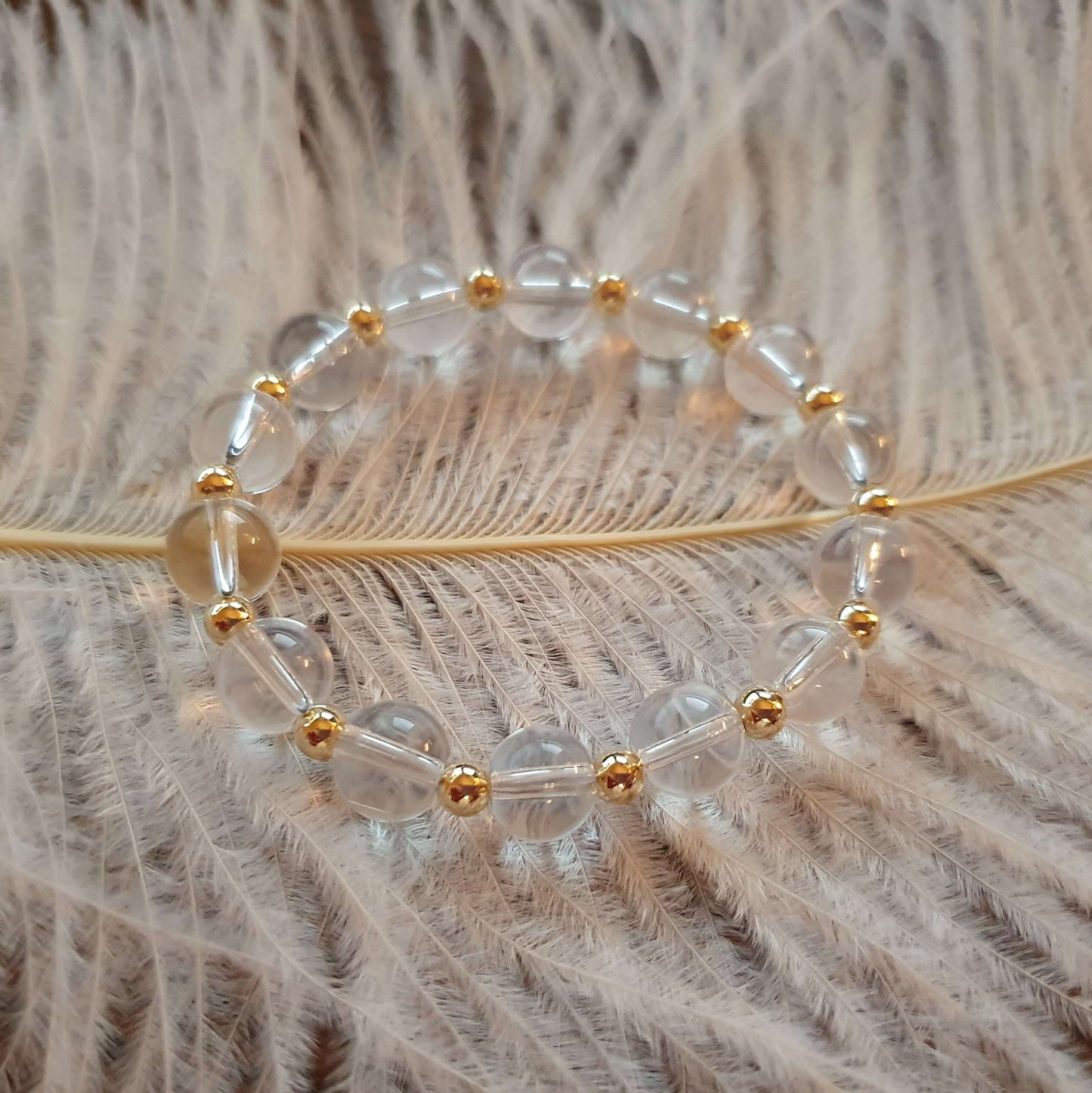 Bergkristall Satellit Armband