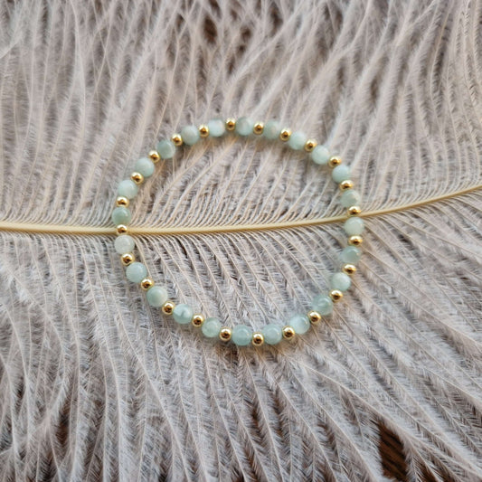 Månsten Grön Satellit Mini Armband