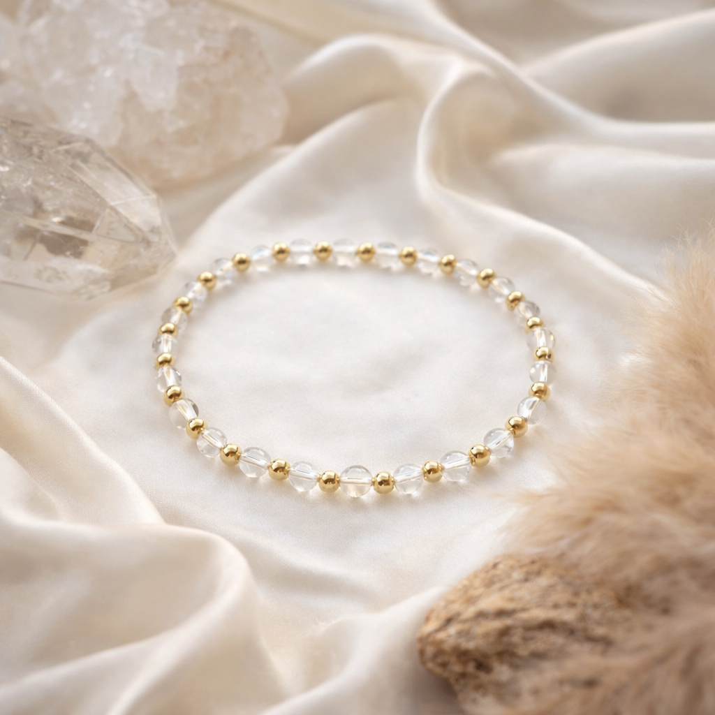 Bergkristall Mini Satellit Armband