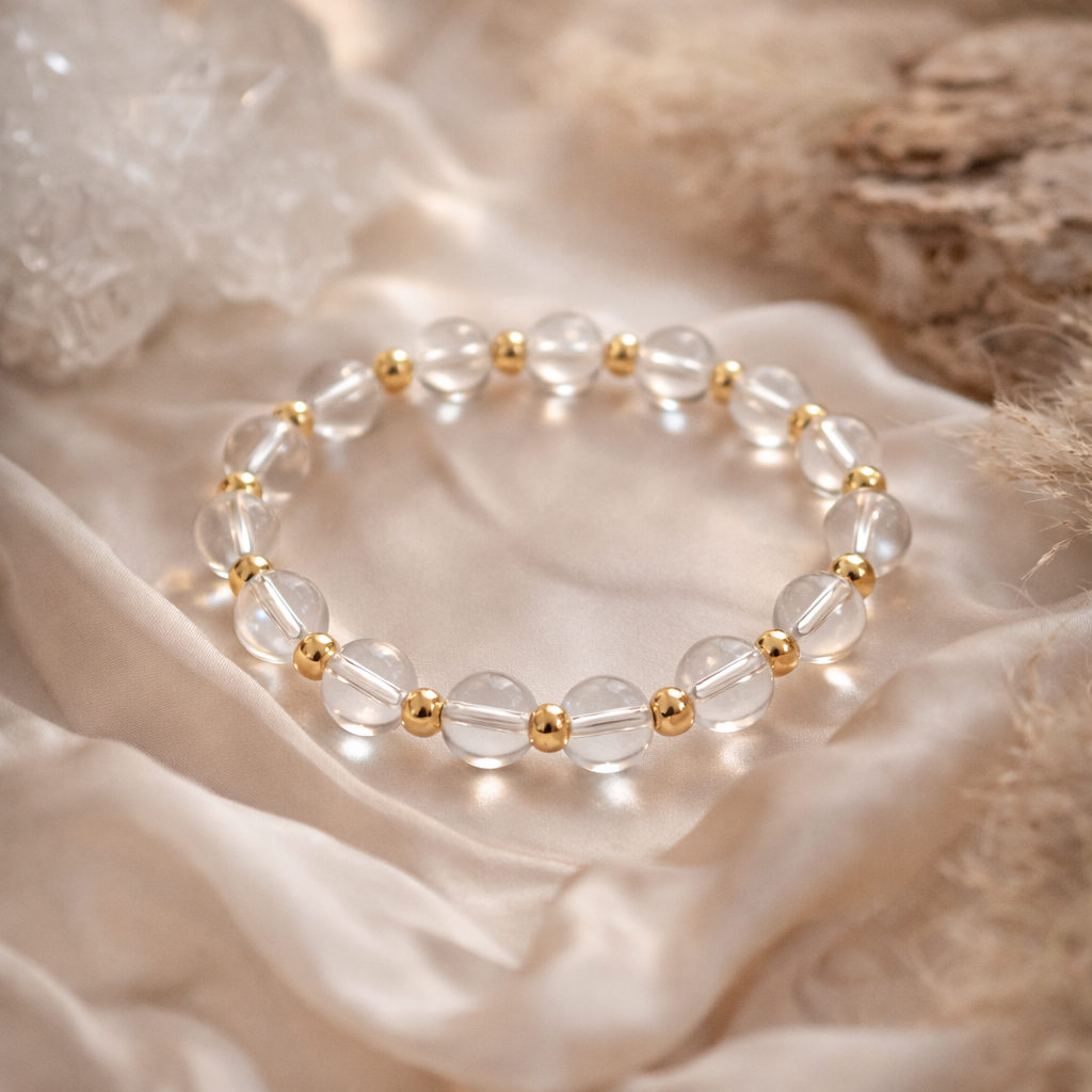 Bergkristall Satellit Armband