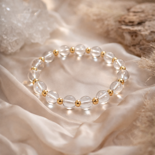 Bergkristall Satellit Armband