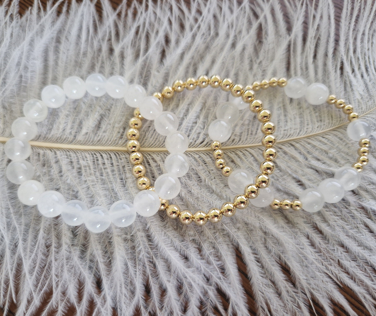 Selenit Armband