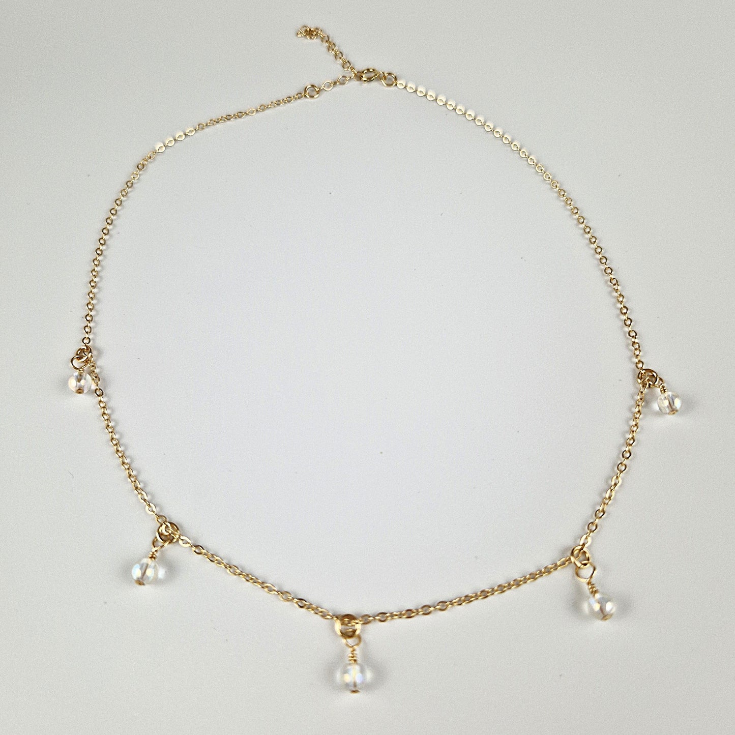 Halsband Boho Hängande Kristall Angel Aura