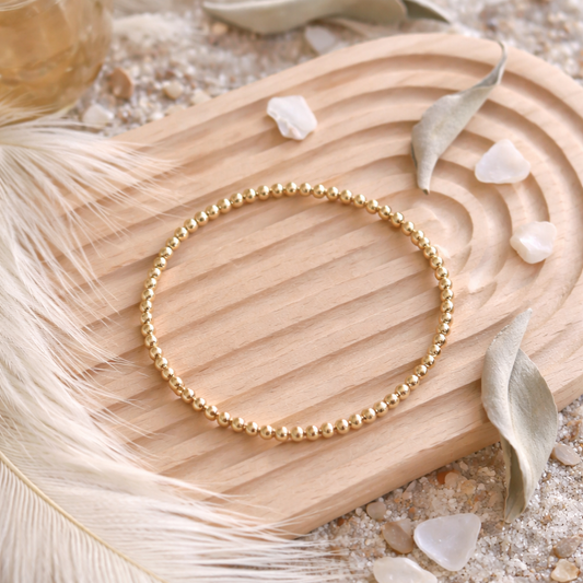 Guld Rund Mini Armband