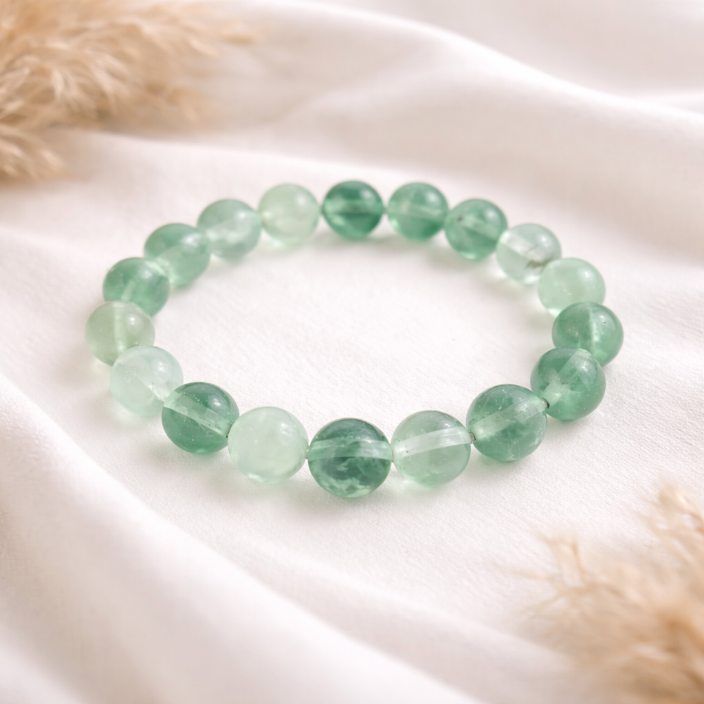 Grön Fluorit Armband