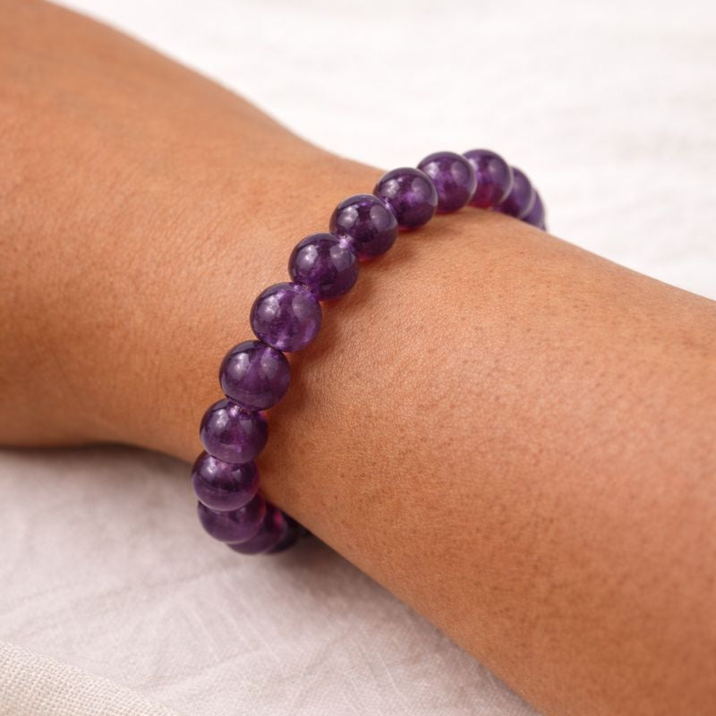 Ametist Djup Lila Armband