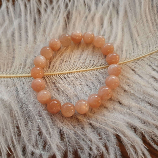 Månsten Persiko Armband
