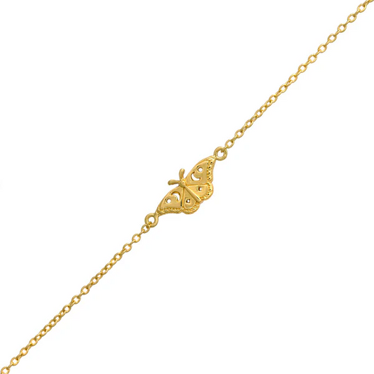 Himmelsk Nattfjäril Armband Guld