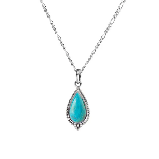 Glädjetår Turkos Halsband