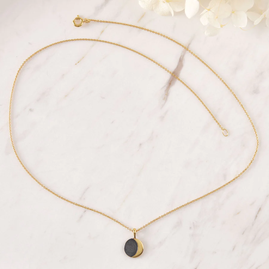 Himmelsk Midnatt Halsband Guld