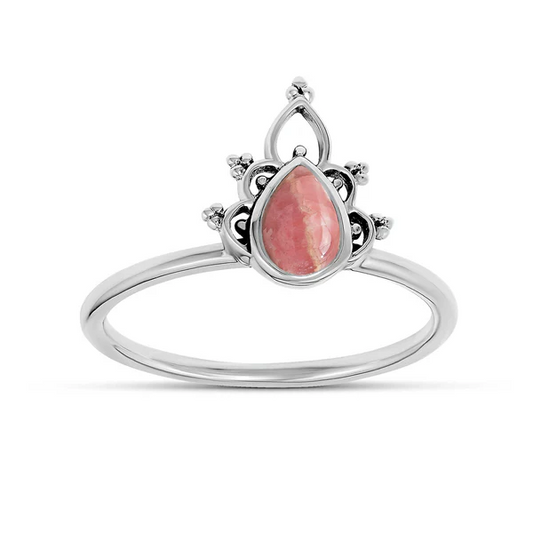 Helig Valvgång Rhodokrosit Ring