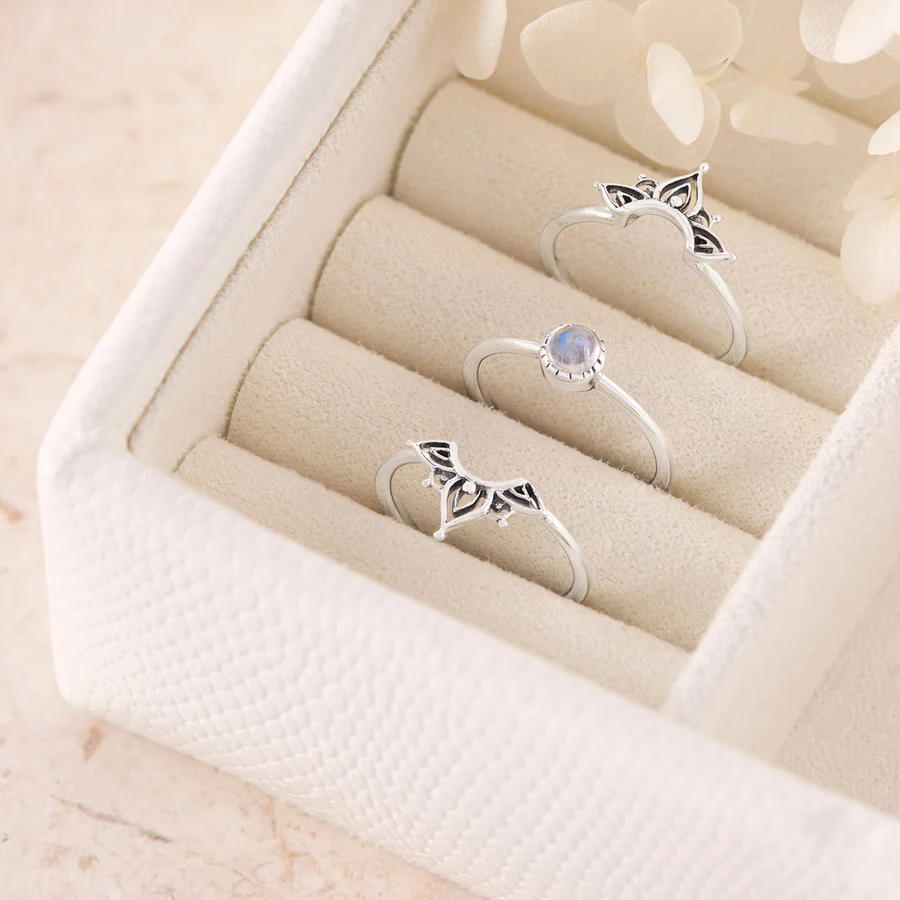 Vandringslust Månsten Ring Set