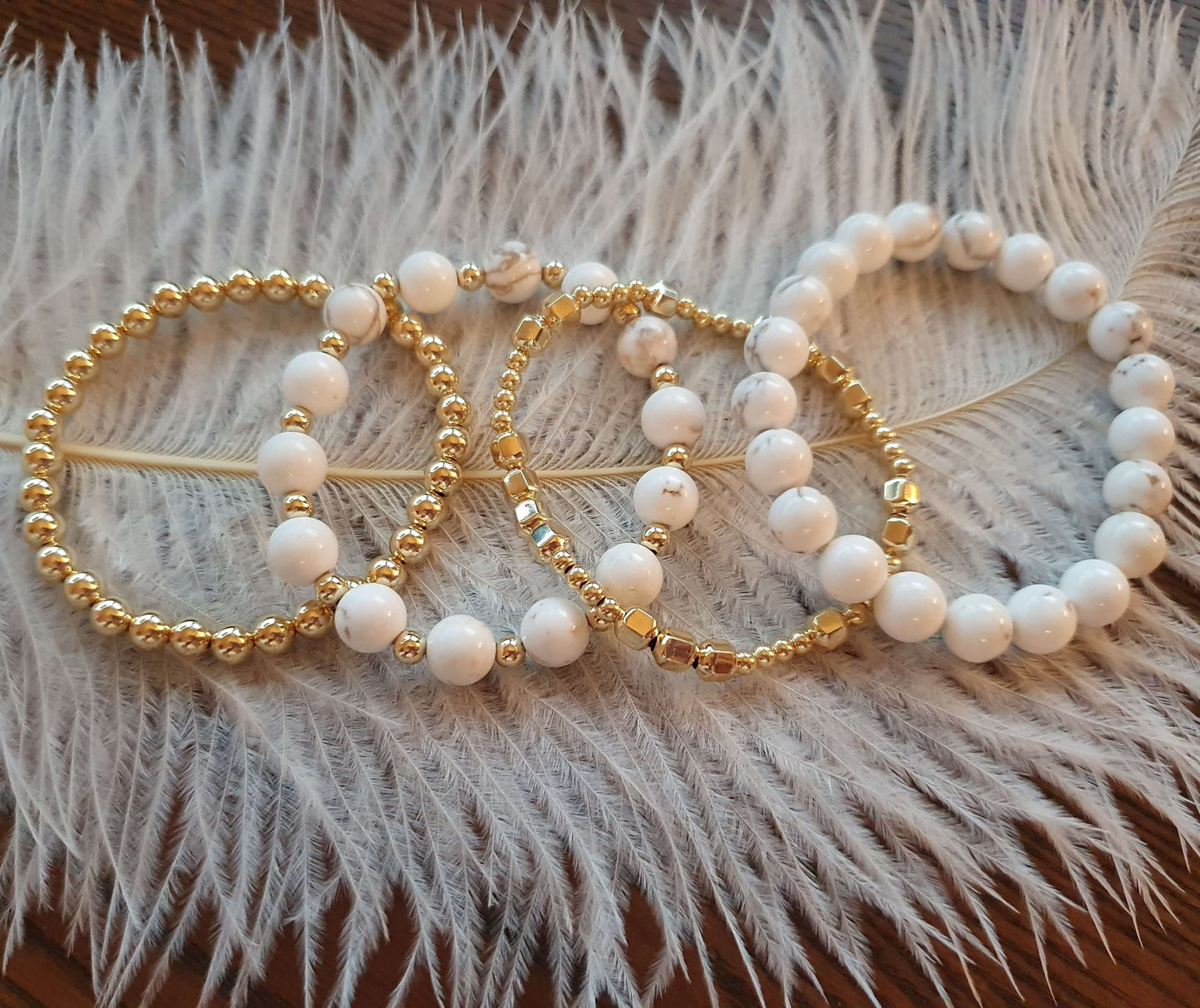 Vit Turkos Armband