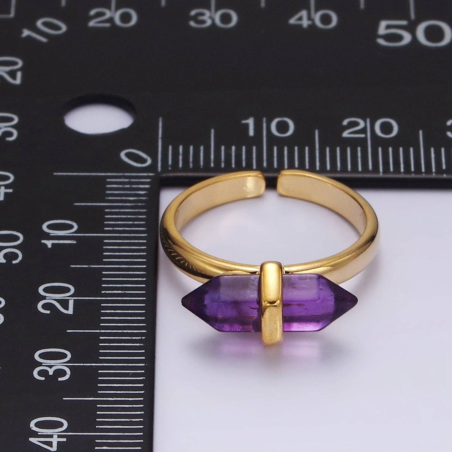 Channeling Point Ring - Månsten