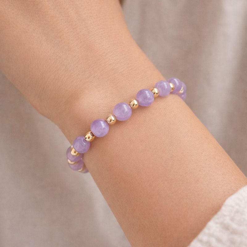 Ametist Ljus Satellit Armband