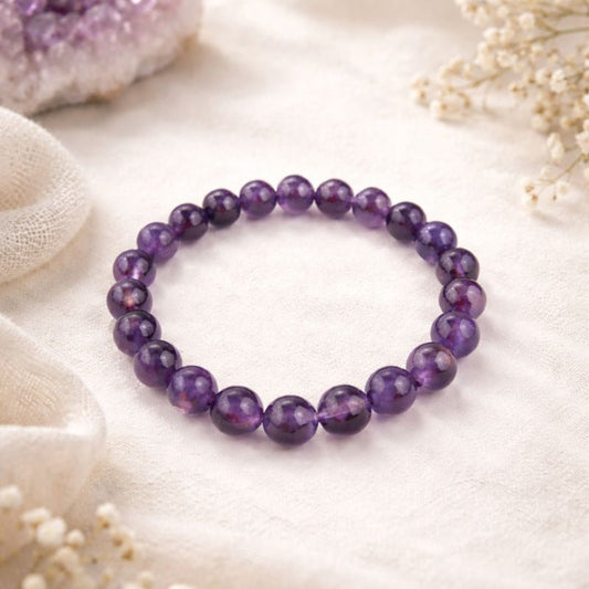 Ametist Djup Lila Armband