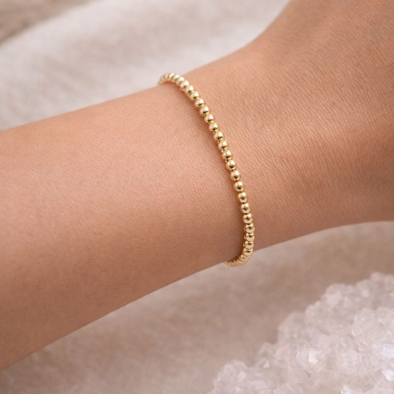 Guld Rund Mini Armband