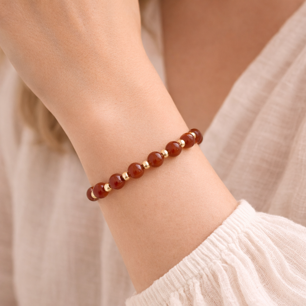 Karneol Satellit Armband