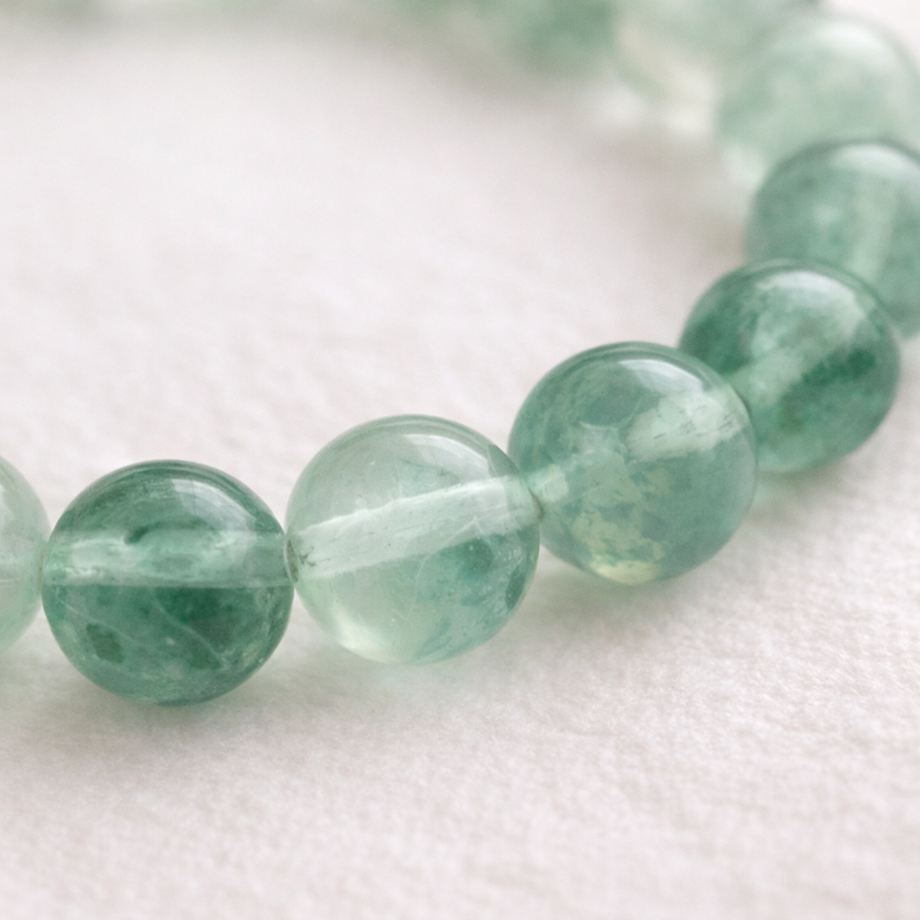Grön Fluorit Armband