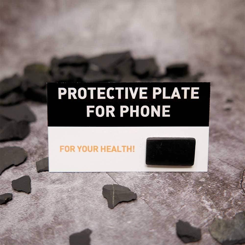 Shungit-platta för mobiltelefon