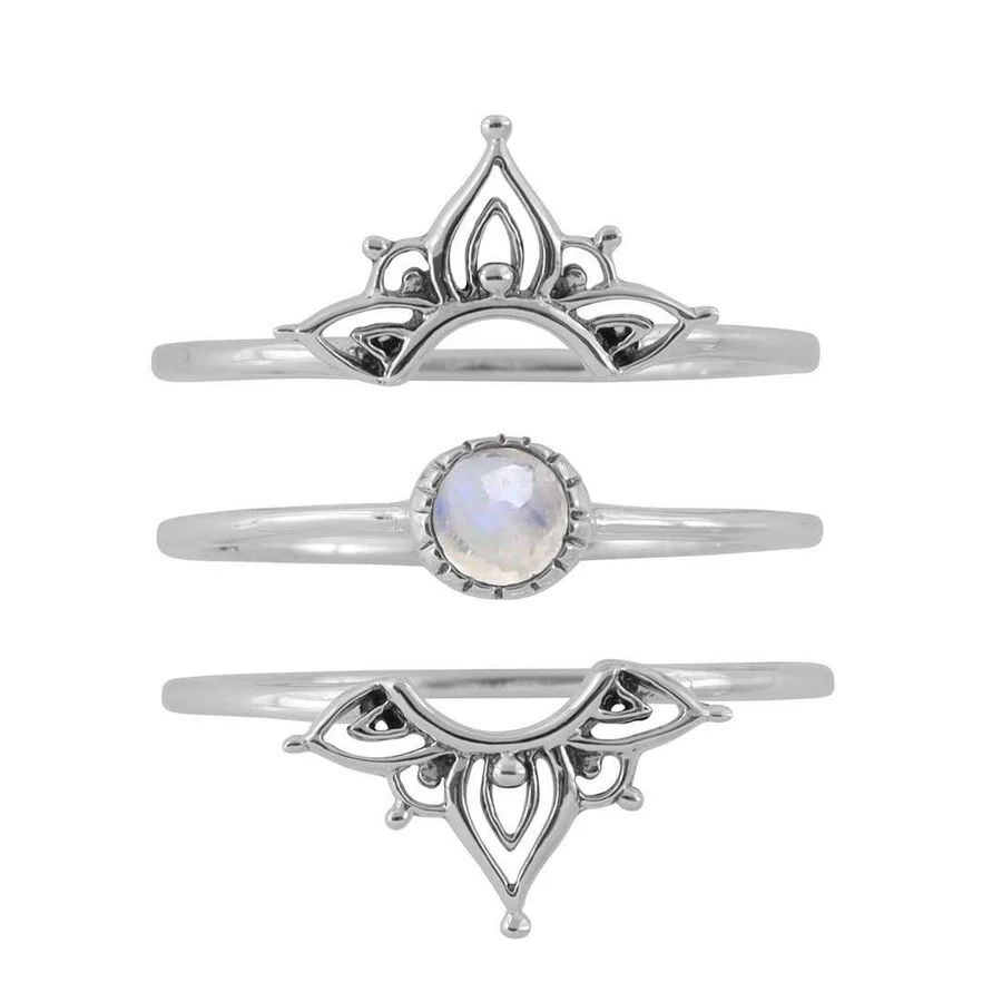 Vandringslust Månsten Ring Set